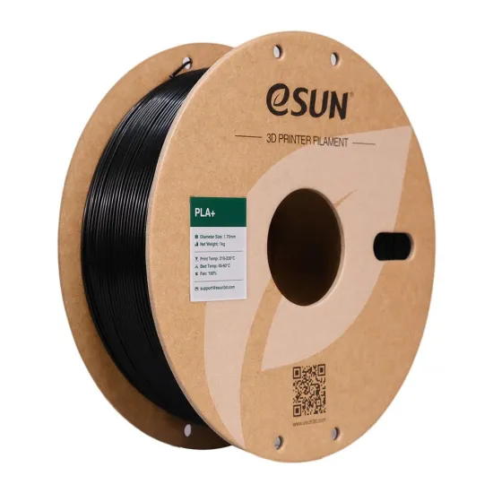 ESUN 3D Yazıcı PLA+ Siyah Filament 1.75mm 1 Kg ESUN 3D Yazıcı PLA+ Siyah Filament 1.75mm 1 Kg