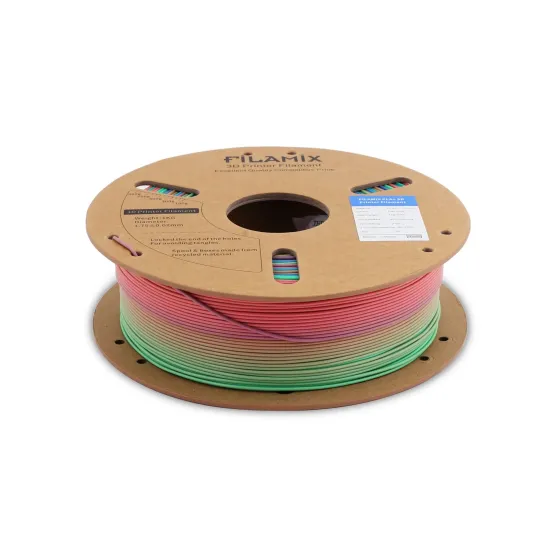 Filamix Rainbow PLA Filament 1.75mm 1KG - Renkli 3D Yazıcı Filamenti Filamix Rainbow PLA Filament 1.75mm 1KG - Renkli 3D Yazıcı Filamenti
