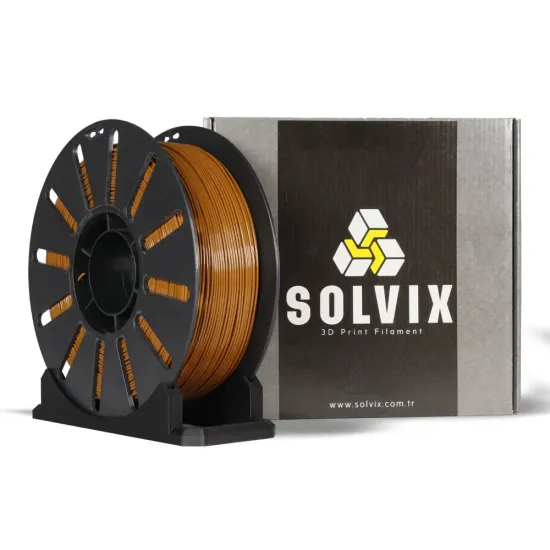 Solvix Kahverengi PLA PHA Filament 1.75mm 1KG - 3D Yazıcı Filamenti Solvix Kahverengi PLA PHA Filament 1.75mm 1KG - 3D Yazıcı Filamenti