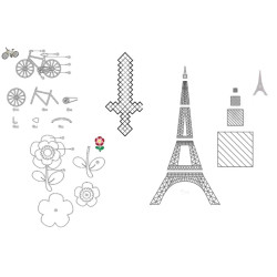 3D Kalem Seti - 4 Metre 10 Renk Filament + Şablon Hediyeli 3D Kalem Seti - 4 Metre 10 Renk Filament + Şablon Hediyeli