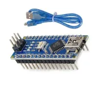 Arduino Nano Klon CH340 USB Kablo Hediyeli Mikrodenetleyici Kartı Arduino Nano Klon CH340 USB Kablo Hediyeli Mikrodenetleyici Kartı