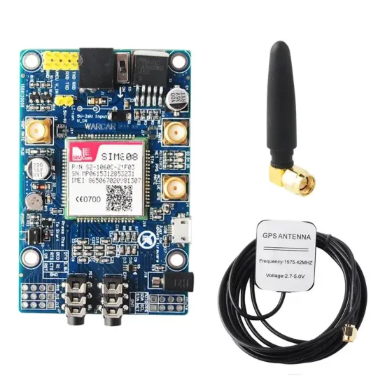 SIM808 GSM/GPRS/GPS Geliştirme Kartı - Arduino ve Raspberry Pi Uyumlu SIM808 GSM/GPRS/GPS Geliştirme Kartı - Arduino ve Raspberry Pi Uyumlu