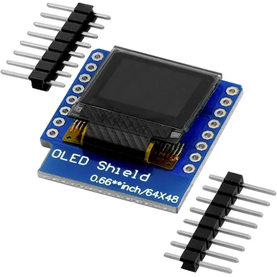 OLED Ekran Modülü - Arduino ve D1 Mini IIC/I2C SSD1306 0.66 inç OLED Ekran Modülü - Arduino ve D1 Mini IIC/I2C SSD1306 0.66 inç